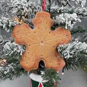 Christmas Ornament-Gingerbread Snowflake Ornament-The Bridge Collection-